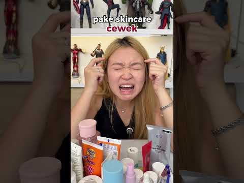 Bedanya cewe vs cowo kalo pake skincare😭😭 thumbnail