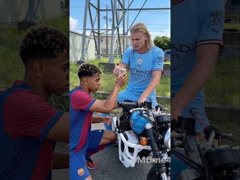 Haaland’s Motorcycle Moment Went Wrong ? #football #haaland #shorts thumbnail