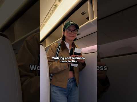 Walking past a RUDE business class passenger thumbnail