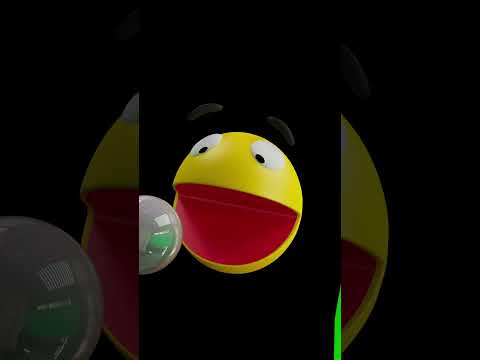 Pacman Surrounded by Space Invaders #shorts #animation #arcade thumbnail