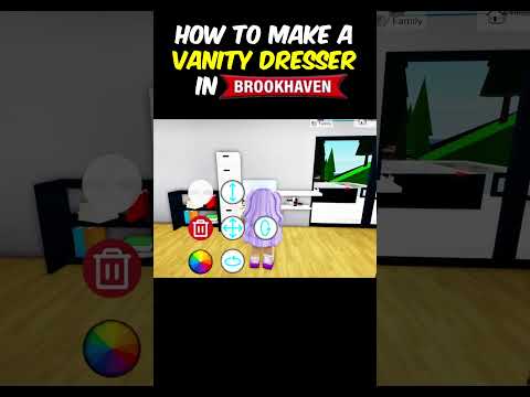 How to make a VANITY DRESSER in brookhaven thumbnail