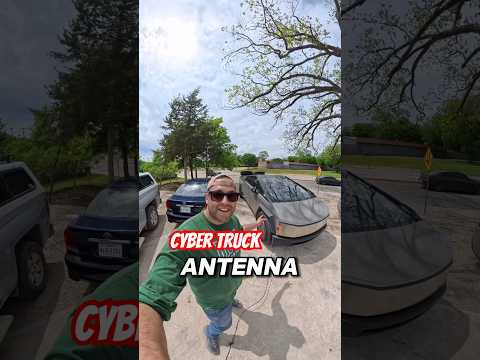 Cyber Truck antenna! Thanks David at East Dock! #hobby #hamradio #antenna #experement #radiooperator thumbnail