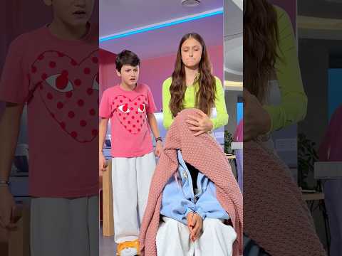 WAIT… is Her NECK Okay? 🎈🦕@_miss_tais_ @markchirkin #familyfirst #funny thumbnail