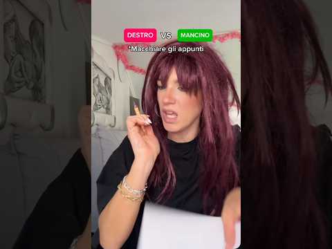 MANCINI VS DESTRI!… e tu sei destro o mancino? #mancini #destrovsmancino #scuola #manosinistra # thumbnail