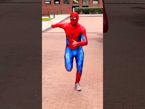 Spider-Man runs to the rescue😍 #spiderman thumbnail