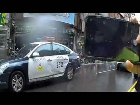 桃園警車遭逆向撞擊！肇事男「狂抖」露餡毒駕遭送辦 thumbnail