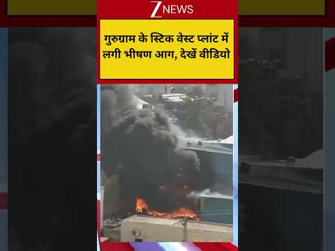 Gurugram: गुरुग्राम के स्टिक वेस्ट प्लांट में लगी भीषण आग, देखें वीडियो thumbnail