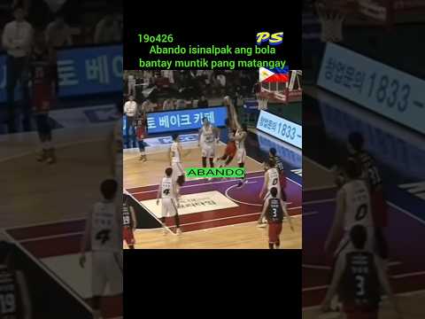 Rhenz Abando tomahawk dunk, bantay muntik matangay. thumbnail