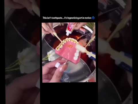 This isn't toothpast... it's hypnotizing art in motion ? thumbnail