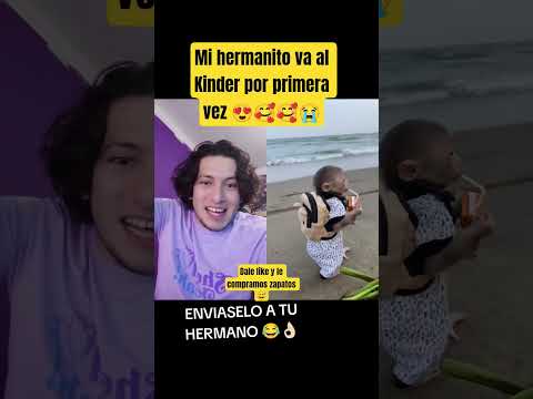 Mi hermanito va al kinder por primera vez 🥰😍😭 - Hey Crispin #humor thumbnail