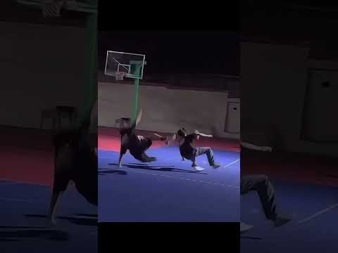 How did ALL of them fall 🤣 #basketball thumbnail