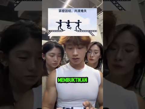 3 Orang Ini Coba Trik Aneh, Hasilnya Nggak Masuk Akal! #viralvideo #shorts thumbnail