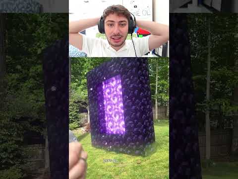 GERÇEK HAYATTA Minecraft NETHER PORTAL? 😨🧱⛏️ thumbnail