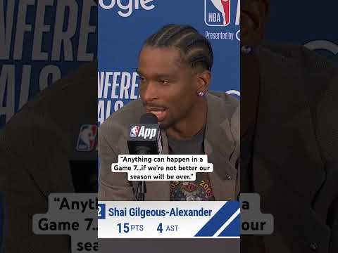SGA keeps it blunt when talking about Game 7 thumbnail