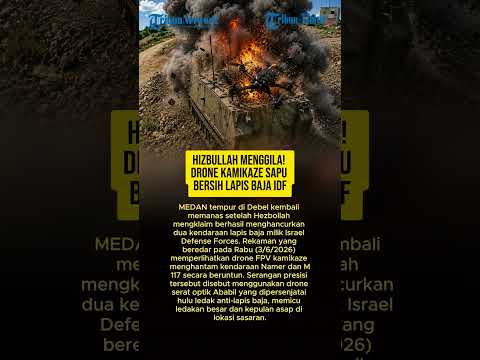 HIZBULLAH MENGGILA! DRONE KAMIKAZE SAPU BERSIH LAPIS BAJA IDF thumbnail