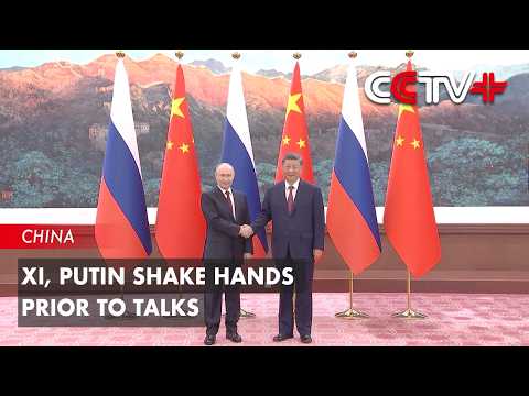 Xi, Putin Shake Hands Prior to Talks thumbnail