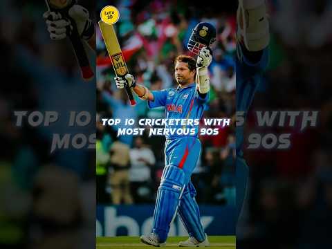Top 10 Cricketers With Most Nervous 90s? #shorts #cricket thumbnail