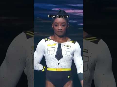 Rate how much aura she has out of 10🤔 #gymnastics #sports #agt #show #simonebiles thumbnail