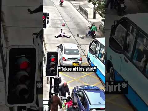Man Blocking Road Gets Instant Karma thumbnail