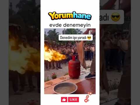 evde sakın denemeyin #komikyorumlar #komikvideolar #shorts #funny #eğlence thumbnail