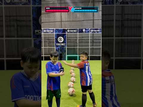 Kid vs Coach ⚔️ Who Scores 10 Balls Faster? thumbnail
