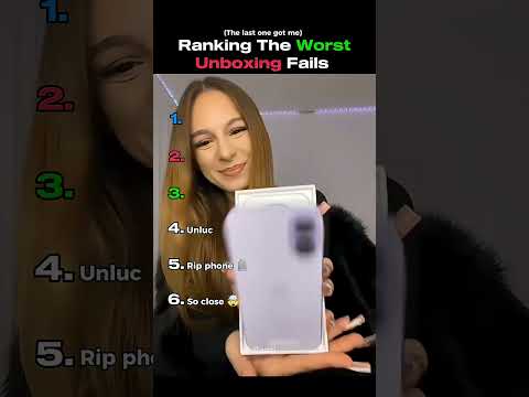 Ranking The Worst Unboxing Phone Fails#shorts thumbnail