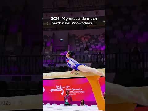 It was a different time back then🤯 #gymnastics #beam #thenvsnow #sports thumbnail