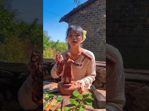 बेटी के लिए प्यार से बनाया Gift?? ~ wood toy-woodworking art skill wood / hand crafts #shorts thumbnail