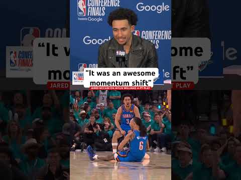 Jared McCain says Jaylin Williams 4-PT was a huge momentum shift for the Thunder thumbnail
