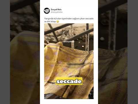 Yangında kül olan işyerinden sağlam çıkan seccade ve dini kitap ? thumbnail