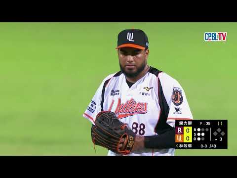 05/27 樂天 VS 統一 三局上，銳力獅發揮高效投球表現，面對樂天打線再次演出三上三下外帶兩K thumbnail
