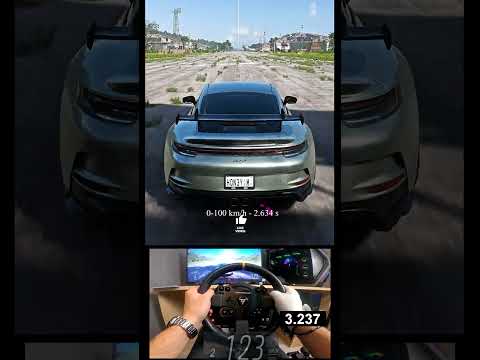 #2054 '21 Porsche 911 GT3 Full Throttle to 300 KMH Acceleretion #shorts thumbnail