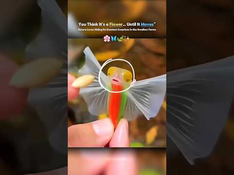 Nature Loves to Surprise Us —Sometimes What Looks Like a Flower Is Actually Alive 🌸🍃✨ thumbnail