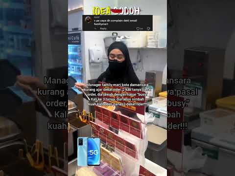STAFF FAMILY MART SlMBAH KUAH KARl ODEN KAT RIDER "GARA2 TANYA 3 KALI ORDER BILA SIAP" thumbnail
