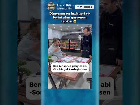 Dünyanın En Hızlı Geri Vitesini Yapan Garson 🤣😅 thumbnail