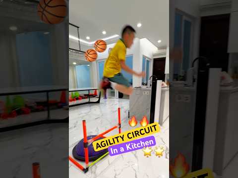 AGILITY CIRCUIT in LIVING ROOM 😱 GOTTA GO FAST #shorts #speedandagility #speedup thumbnail