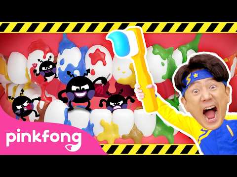 Brush Your Teeth Song 🦷 | Healthy Habit | Super Safeguard Sammy | Pinkfong Official thumbnail