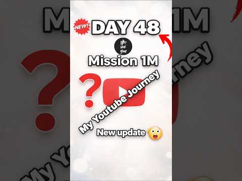 Mission 1M Day 48 | 800 Sub's ? Small YouTuber growth ? #mission1mwithyou#youtubejourney thumbnail
