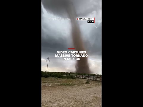 Video captures massive tornado in Mexico thumbnail