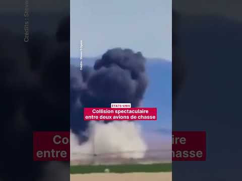 États-Unis : collision spectaculaire entre deux avions de chasse｜LCI thumbnail