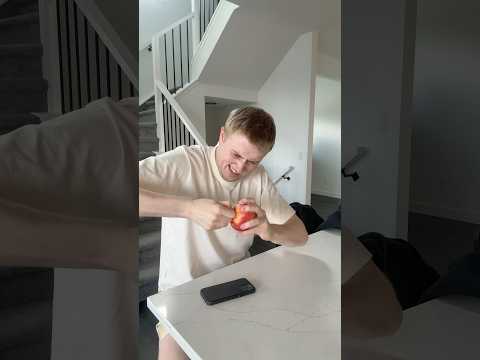 How To Peel An Apple #Shorts thumbnail