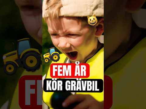 Theo river en lekstuga med grävbilen. Rädda katten! #hero @theodiggity #theogräver #svt #svtplay thumbnail