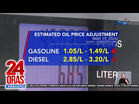 Bagong round ng oil price hike, nakaamba sa susunod na linggo | 24 Oras Weekend thumbnail