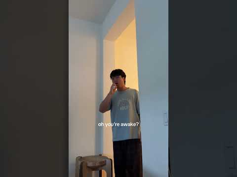 My favorite sound to wake up to 😅 #couple #couplecomedy #shorts thumbnail