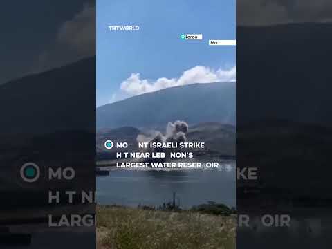 Israeli strikes target Lebanon’s largest water reservoir at Qaraoun Dam thumbnail