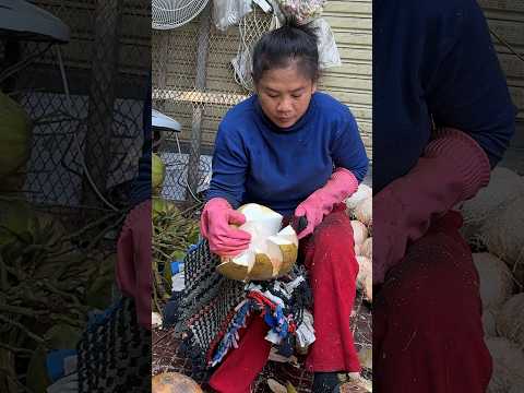 Hardworking Woman! Amazing Fruit Cutting Skills thumbnail