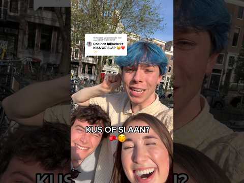 Zouden Influencers mij Kussen of slaan? 😱😂 (help) thumbnail