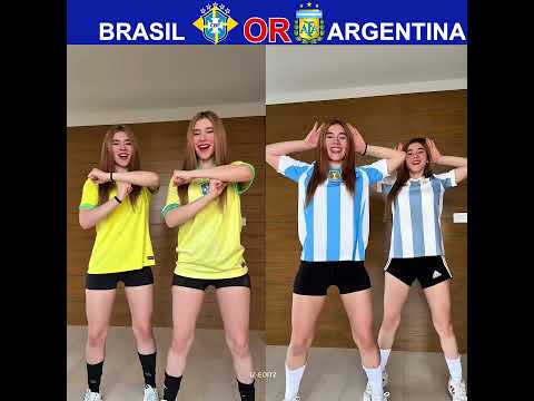 Brazil 🇧🇷 vs Argentina 🇦🇷 Dance Battle 🔥 #football #worldcup #shorts thumbnail