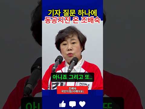 기자 질문 하나에 조배숙 동공지진 온 역대급 상황 thumbnail