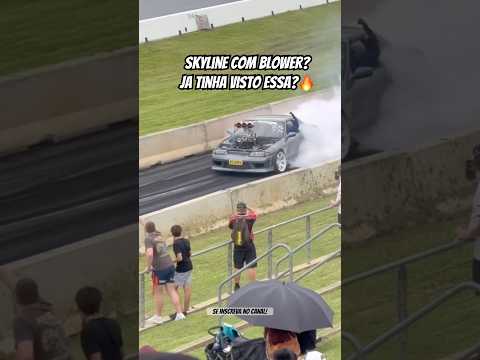 SIMPLESMENTE UM SKYLINE COM BLOWER!? #automobile #turbo #skyline #drift thumbnail